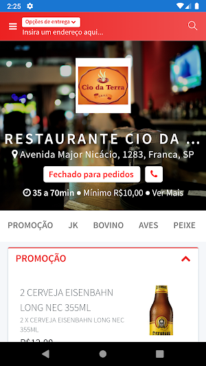 Restaurante Cio Da Terra Grill Screenshot 0