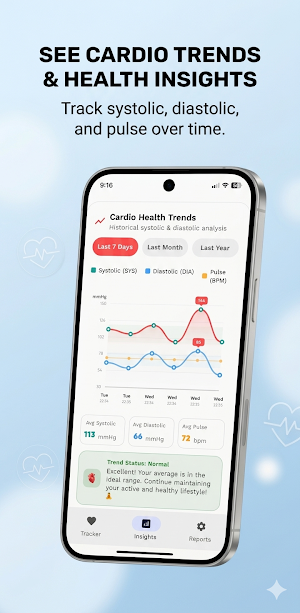 Daily Blood Pressure Tracker Screenshot 2