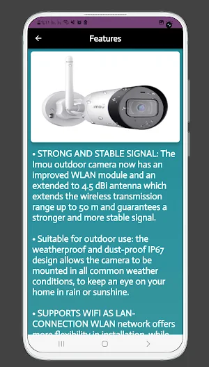 v720 camera guide Screenshot 1