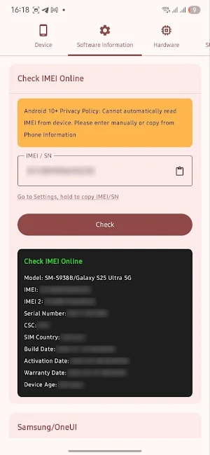 Phone Info Pro | SamFw Screenshot 0