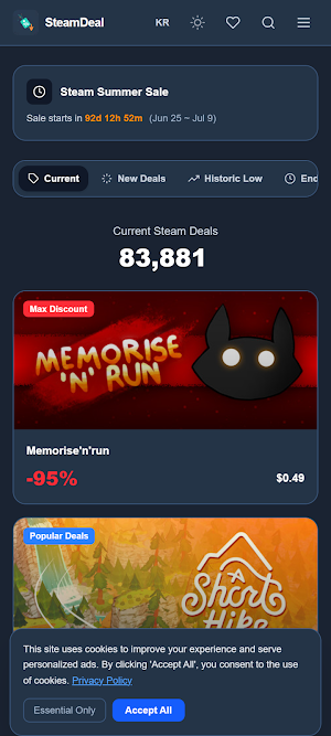 SteamDeal - Free & Cheap Games Screenshot 1