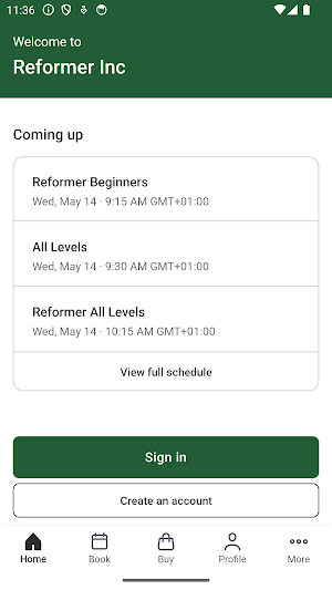 Reformer Inc. Screenshot 1