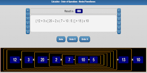Calculator Parentheses - Order of Operations Screenshot 2