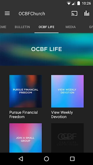 OCBFChurch App Screenshot 2