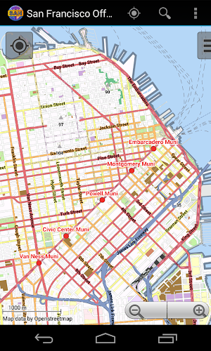 San Francisco Offline City Map Screenshot 1