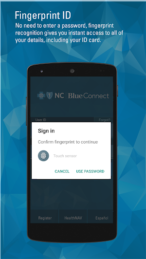 Blue Connect Mobile NC Screenshot 1
