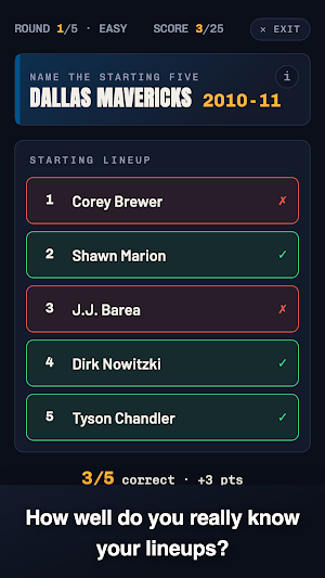Know Your 5: Lineup Quiz Screenshot 2