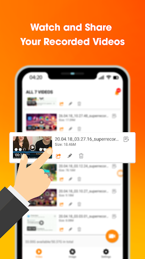 SUPER Recorder - Screen Recorder, Capture, Editor Screenshot 2