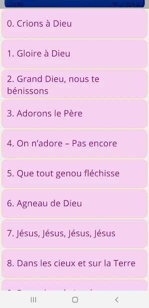 Chants D'Esperance Français Créole Screenshot 2