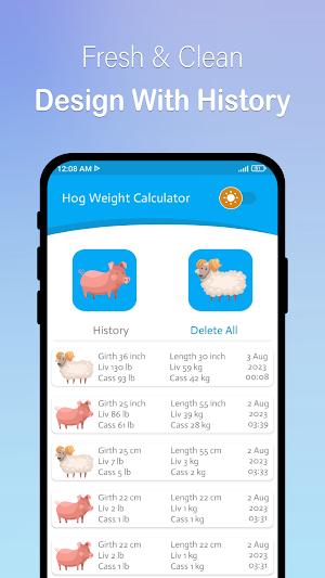 Pig Weight Calculator Screenshot 0