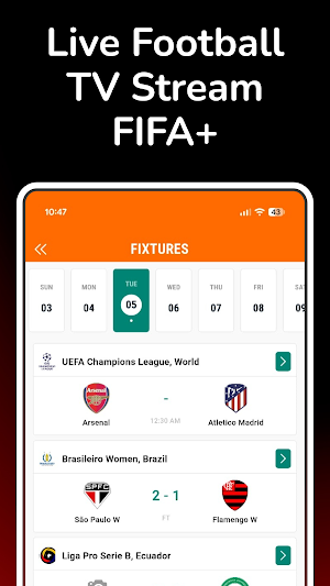 Live Football TV Stream FIFA+ Screenshot 1