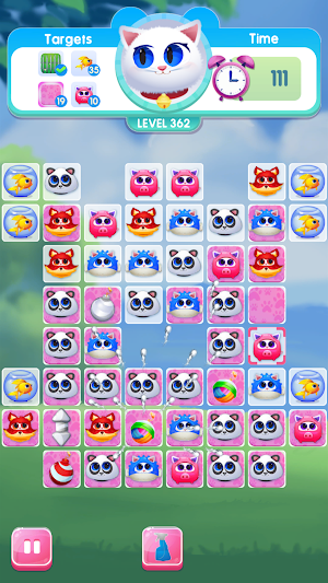 Kitty Jewel Story - Match 3 Screenshot 2