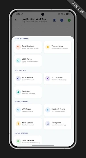 Workflow AI –Mobile Automation Screenshot 2