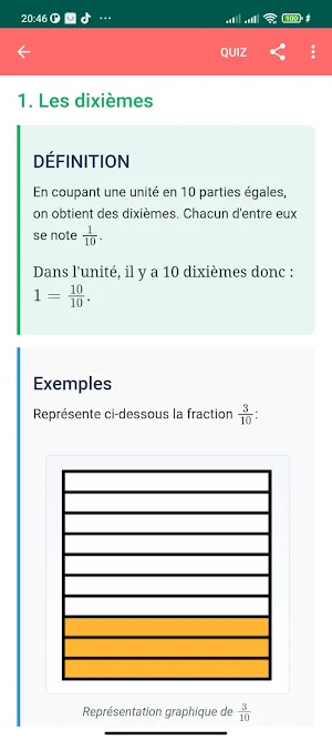 cours de maths 6eme collège Screenshot 2
