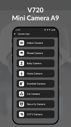 V720 Mini Camera A9 App Screenshot 1