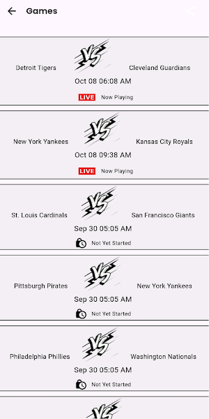 Live Streaming For MLB Screenshot 3