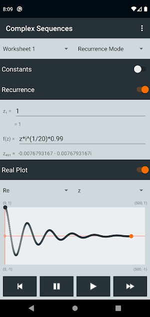 Complex Number Sequences & Series Screenshot 2