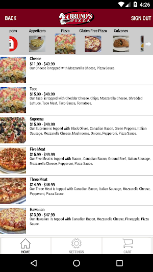 Bruno’s Pizza Screenshot 2