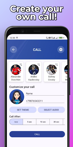Hockey Players Fake Video Call Screenshot 3