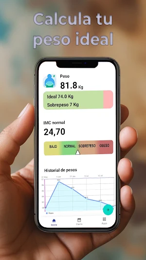 IMC Calculadora peso ideal Screenshot 0