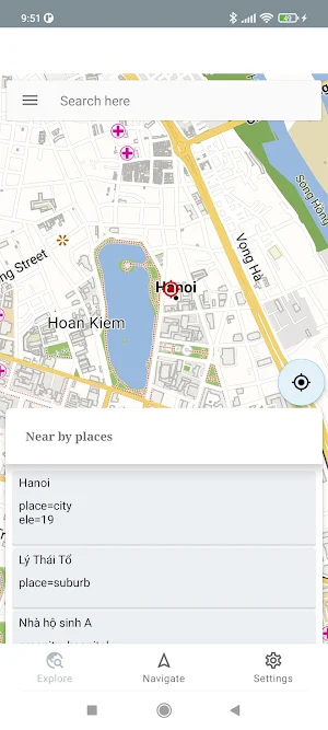 Hanoi Vietnam Offline Map Screenshot 0