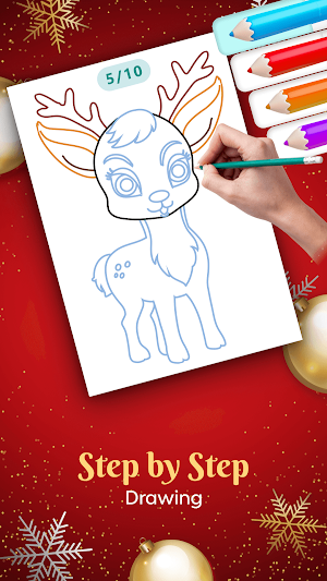 Santa & Christmas Drawing Book Screenshot 3