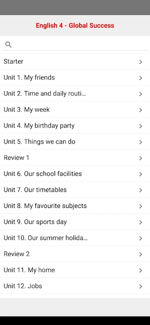 English 4 Global Success Screenshot 0