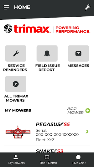 Trimax Customer App Screenshot 1