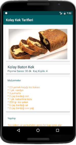 İnternetsiz Kek Tarifleri Screenshot 2