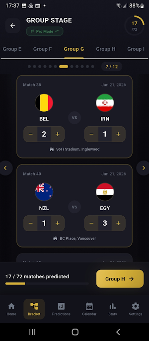 World Cup Bracket 2026 Screenshot 0