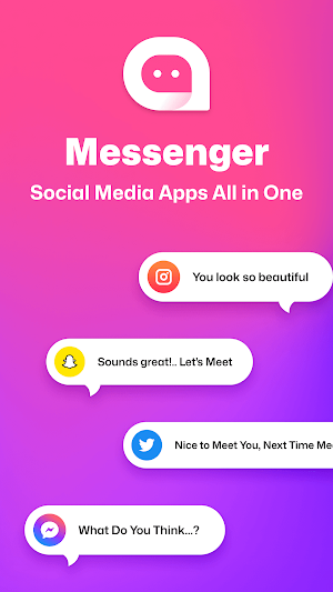 Messenger App - All Social App Screenshot 0