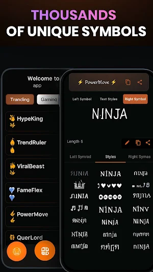 Nickname Generator: Font style Screenshot 1