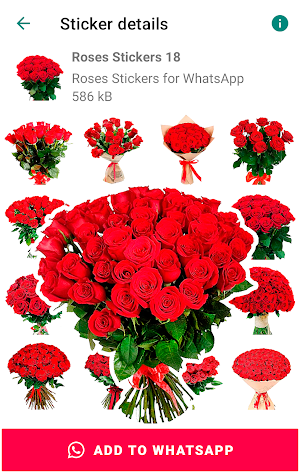 Roses stickers for WhatsApp Screenshot 2