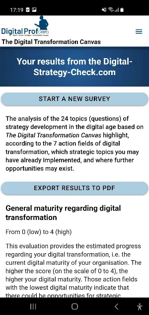 Digital Transformation Canvas Screenshot 3