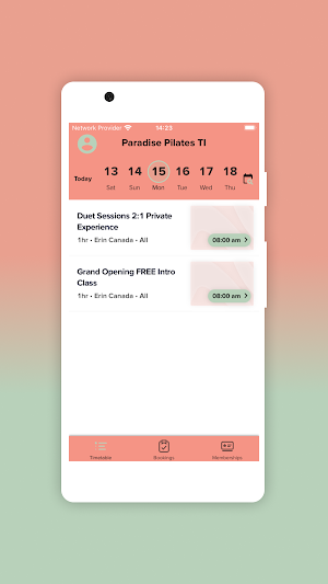 Paradise Pilates TI Screenshot 1