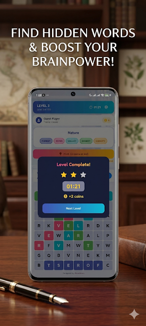 Word Search: Brain Puzzle. Screenshot 3