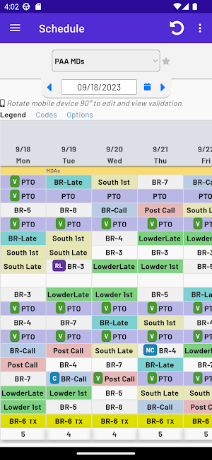 myStaffSchedule Screenshot 0