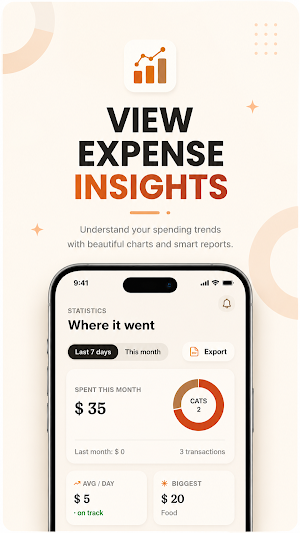 SpendUp: Daily Expense Tracker Screenshot 1