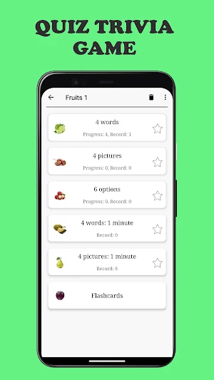 Fruits and Vegetables - Quiz Screenshot 2