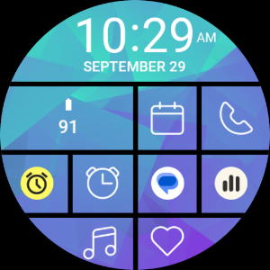 Ocean Tile Watch Face Screenshot 3