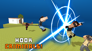 Dead Rope Ninja: Blocky City Screenshot 2