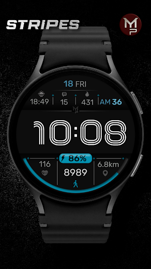 STRIPES - Digital watch face Screenshot 2