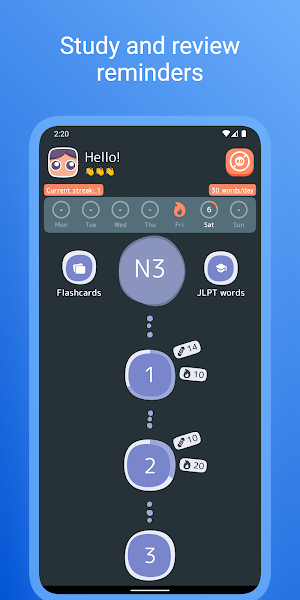 Japanese Kanji: N1 N2 N3 N4 N5 Screenshot 2