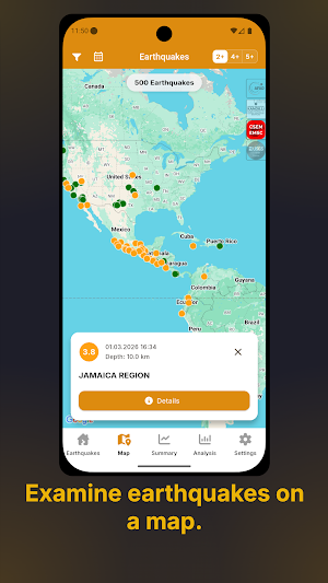 Earthquake Radar Screenshot 3