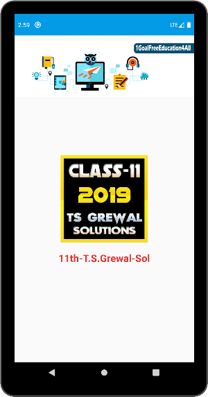 Account Class-11 Solutions (TS Grewal) 2019 Screenshot 1