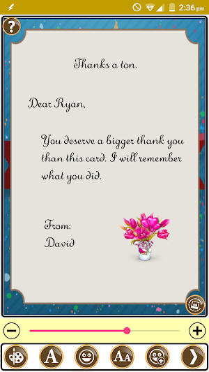 Design Thank You Greeting Card Screenshot 3