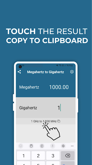 Megahertz to Gigahertz Convert Screenshot 2