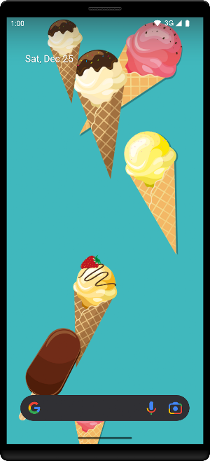 Ice Cream Live Wallpaper Screenshot 2