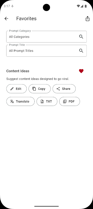 AI Prompts Library: Offline Screenshot 3