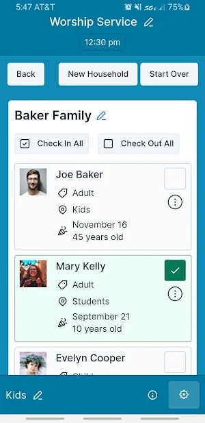 One Church Check-In Screenshot 2